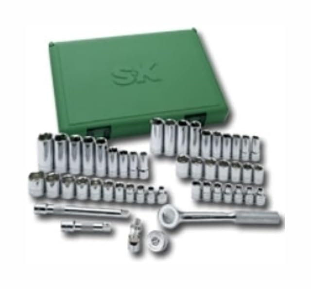 SK Tools 94549 3/8" Drive 49-Piece 6-Point SAE & Metric SuperKrome Socket Set