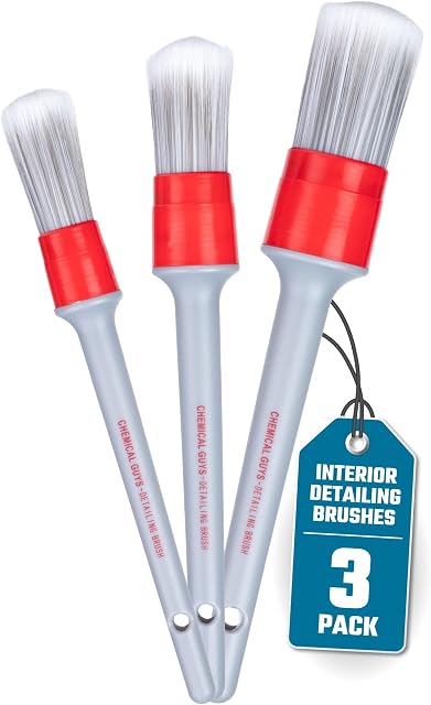 Chemical Guys All in the Details Interior Detailing Brush Set