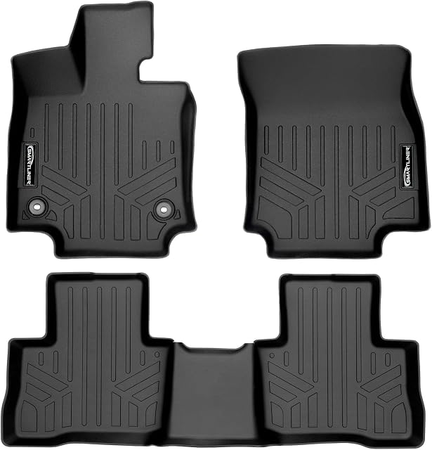 SMARTLINER All Weather Custom Fit Floor Mats 2 Row Liner Set for 2019-2025 Toyota RAV4