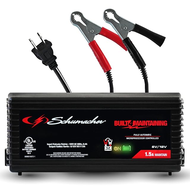 Schumacher Electric SC1355 1.5A 3-in-1 Battery Charger and Maintainer
