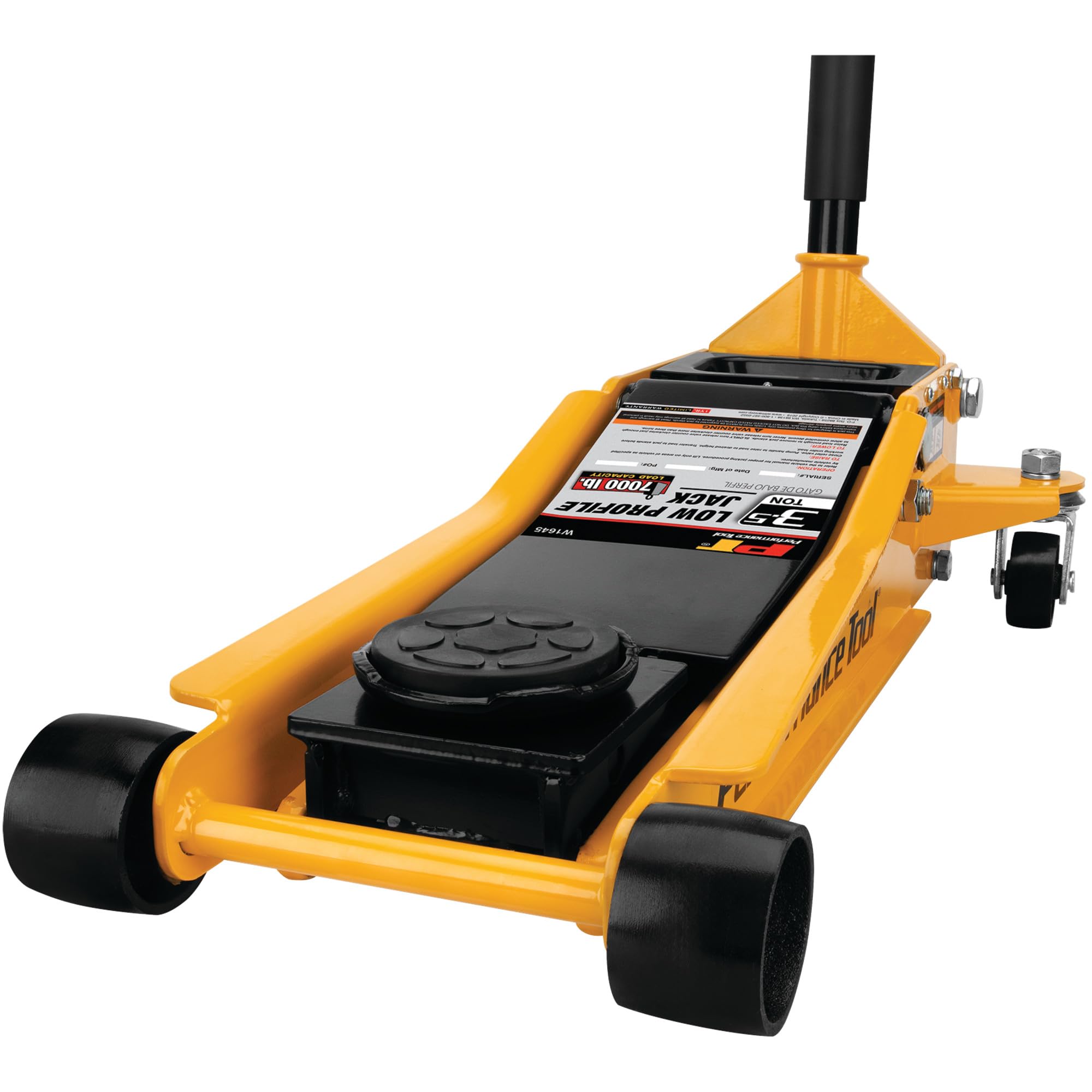 Performance Tool W1645 Professional Low-Profile Swiveling Floor Jack (3.5-Ton)