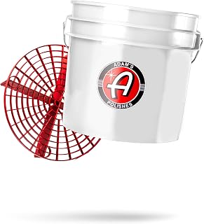 Adam's Polishes Wash Bucket 3.5 Gallon + Grit Guard Kit