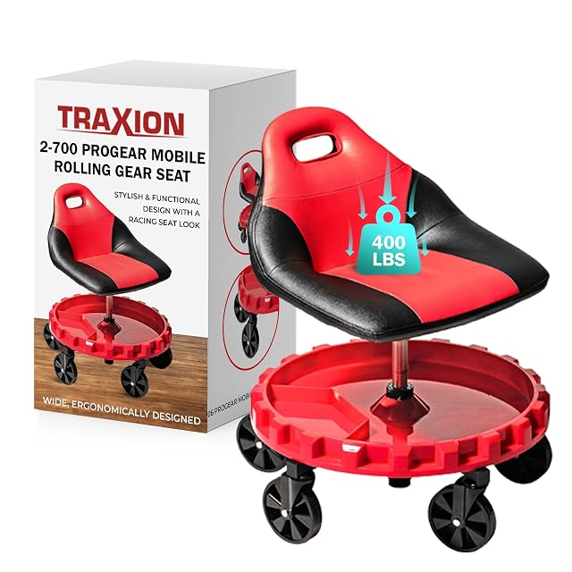 Traxion ProGear Mobile Rolling Gear Seat