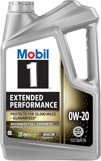 Mobil 1 Extended Performance Full Synthetic Motor Oil 0W-20