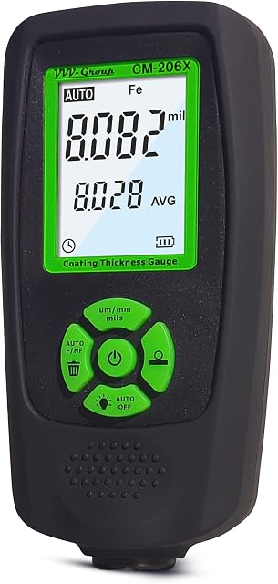 VVV-Group CM-206X Coating Thickness Gauge with Ruby Probe