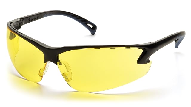 Pyramex Venture 3 Safety Glasses, Amber Lens