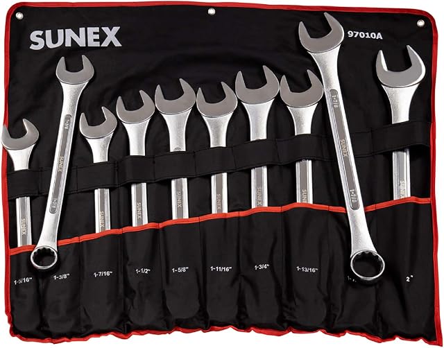 Sunex Tools Sunex 97010A SAE Raised Panel Jumbo Combination Wrench Set