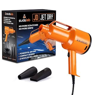 Suds Lab JD Jet Dry Car Drying Blower with 2 Nozzles & 20 ft Power Cord