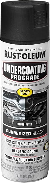 Rust-Oleum 248656 Professional Grade Rubberized Undercoating Spray (15 oz)