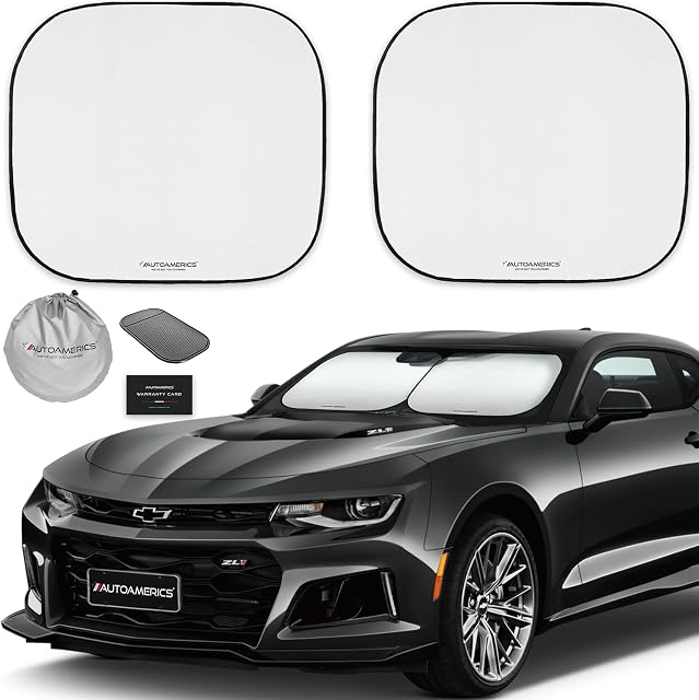 Autoamerics 2-Piece Windshield Sun Shade