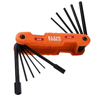 Klein Tools 70550 11-Key SAE Folding Hex Wrench Set