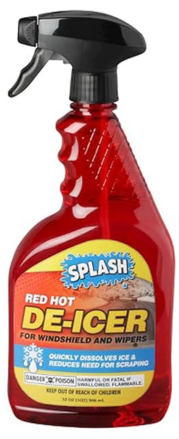 Splash Red Hot De-Icer Windshield Trigger Spray, 32 oz