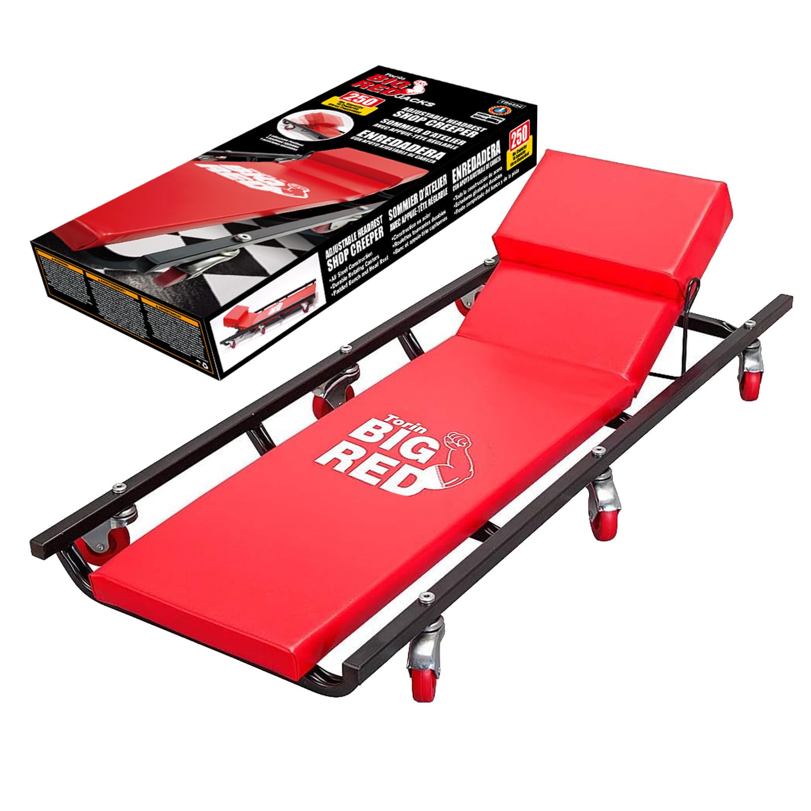 BIG RED T95004W Steel Rolling Mechanic Creeper
