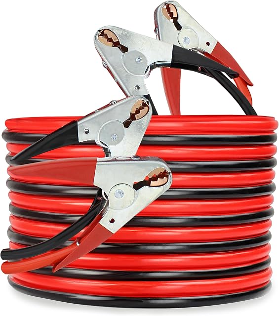 ABN Jumper Cables, 25ft Long, 2-Gauge, 600 AMP