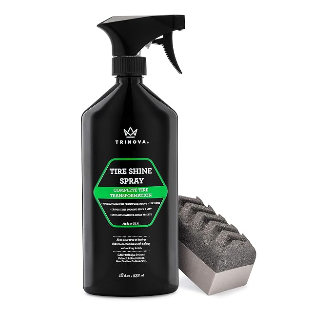 TriNova Tire Shine Spray No Wipe