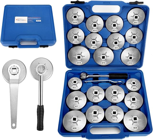 BETOOLL HW0103 23-Piece Oil Filter Wrench Set