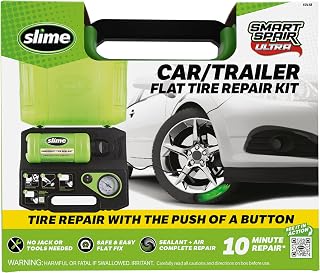 Slime 50158 Smart Spair Ultra Flat Tire Repair Kit