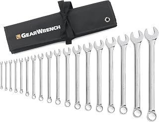GEARWRENCH 81917 18-Piece 12-Point Long Pattern Combination SAE Wrench Set
