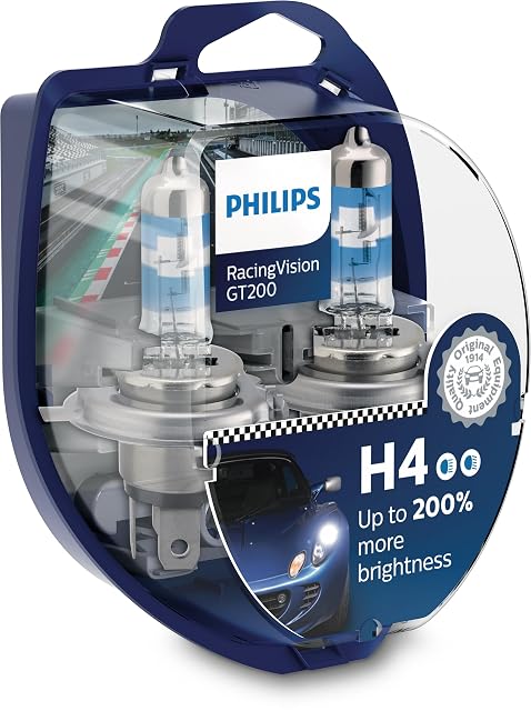 Philips RacingVision GT200 H4 Headlight Bulb