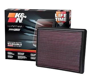 K&N 33-2129 High-Flow Washable Engine Air Filter