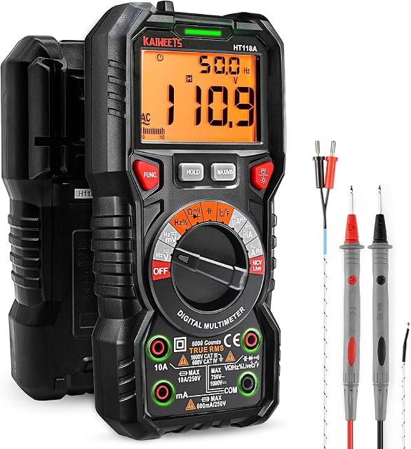 KAIWEETS HT118A Digital Multimeter TRMS 6000 Counts