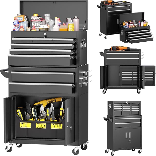 INTERGREAT 8-Drawer Rolling Tool Chest