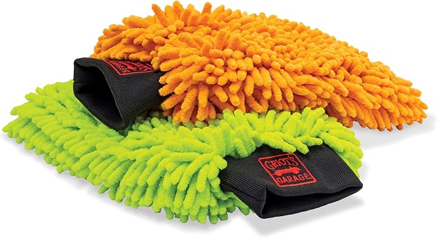 Griot's Garage Microfiber Wash Mitts (Set of 2, 10268)