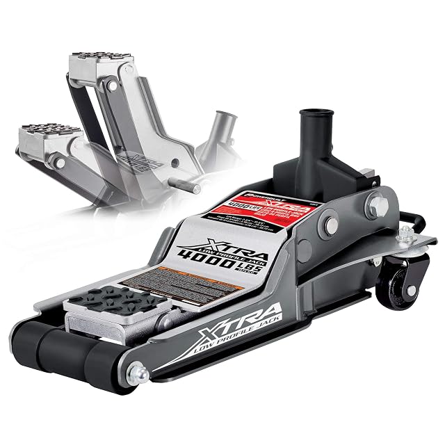 Powerbuilt 620479E Xtra Low Profile Floor Jack with Safety Bar (2-Ton)