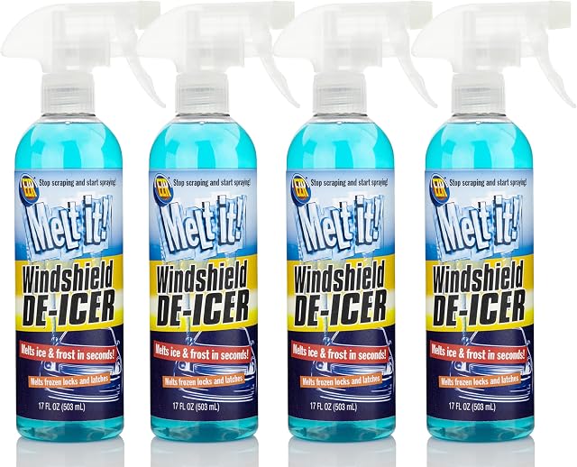 EZR Melt it! Windshield De-Icer, 17 oz (4-pack)