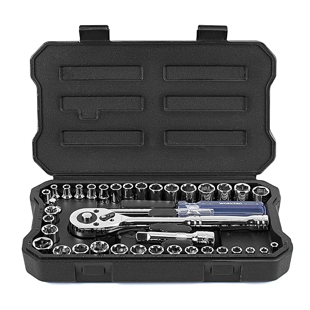 WORKPRO 39-Piece Drive Socket Set