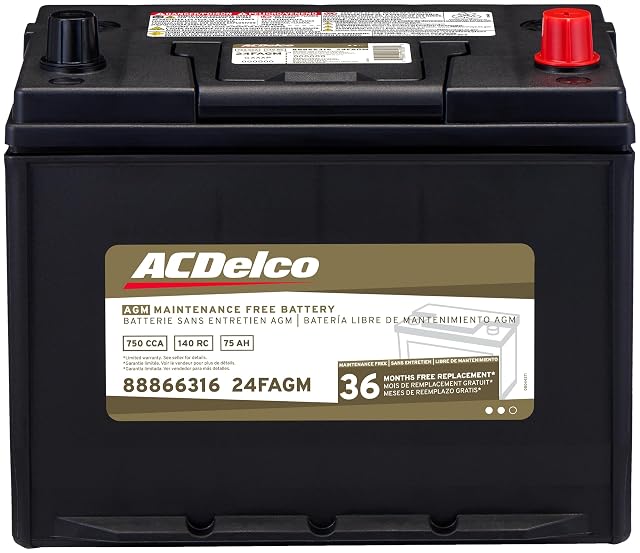 ACDelco Gold 24FAGM AGM Group 24F Battery