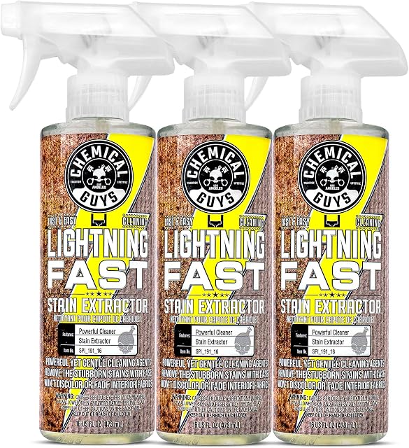 Chemical Guys Lightning Fast Stain Extractor (16 oz, 3-Pack)