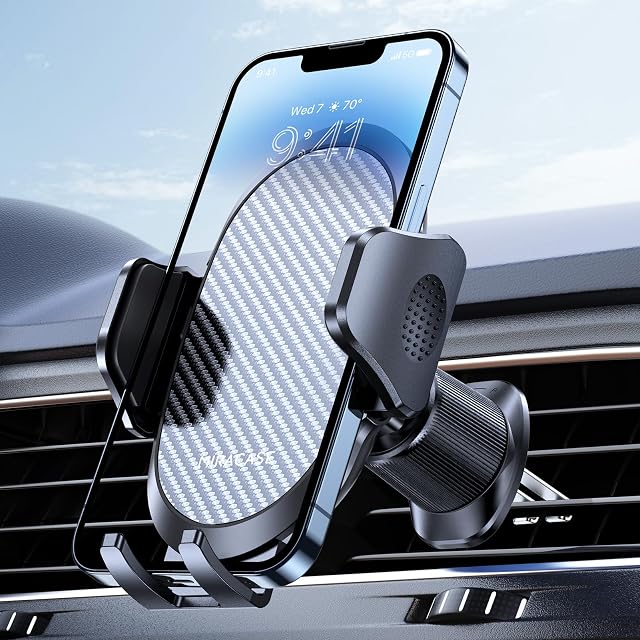 Miracase Phone Holder for Car with Metal Hook Clip, Air Vent Cell Phone Mount