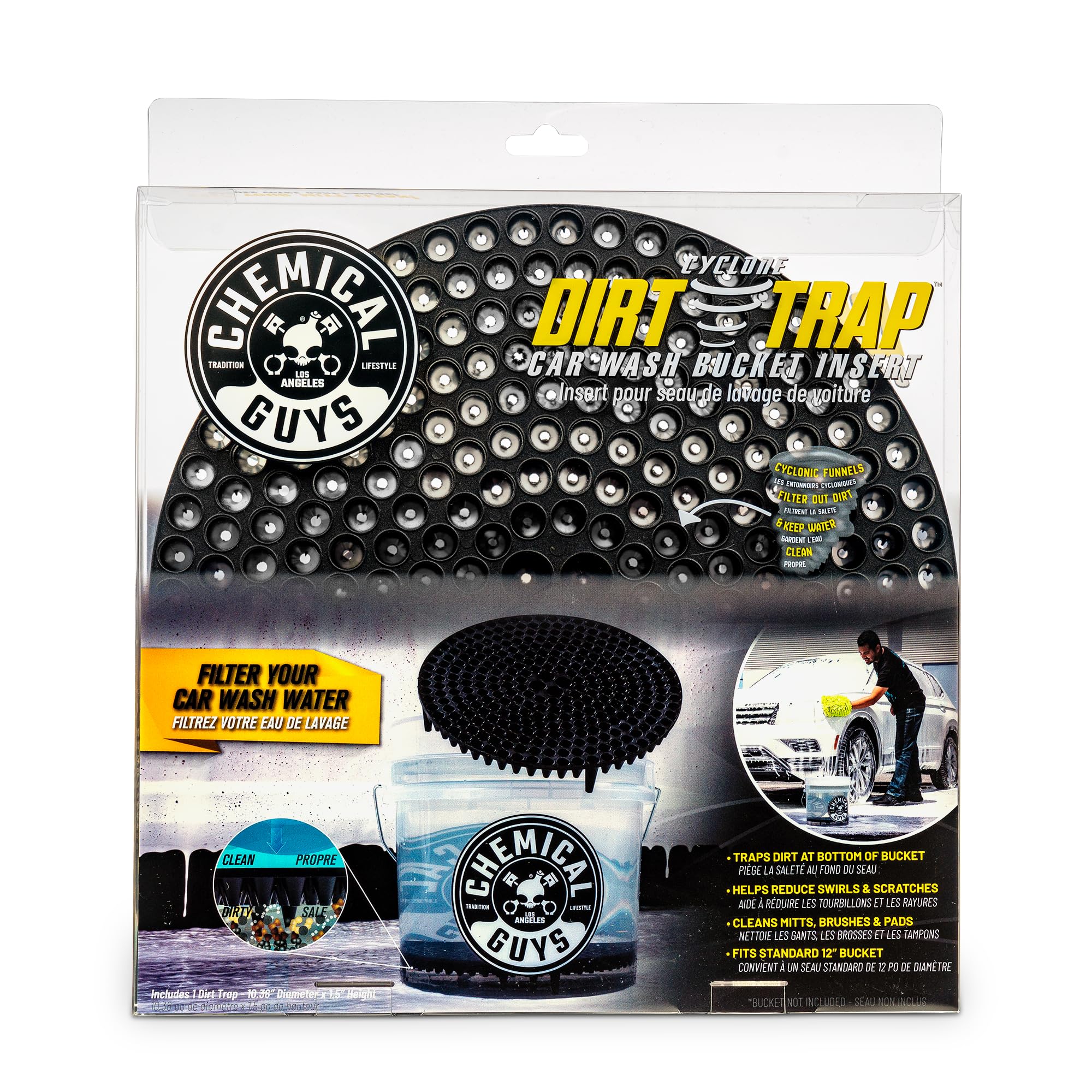 Chemical Guys Cyclone Dirt Trap Car Wash Bucket Insert