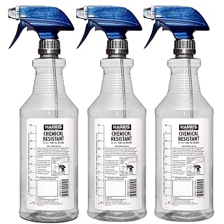 Harris Chemically Resistant Professional Empty Spray Bottles, 32 oz (3-Pack)