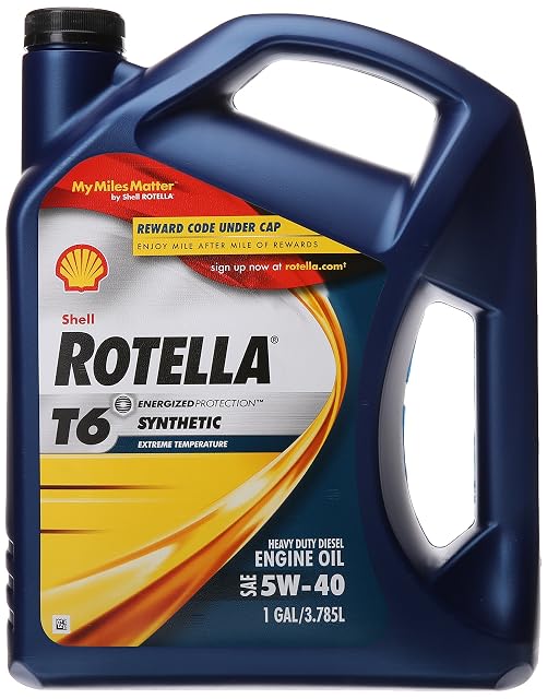 Shell Rotella T6 Full Synthetic 5W-40 Heavy Duty Engine Oil