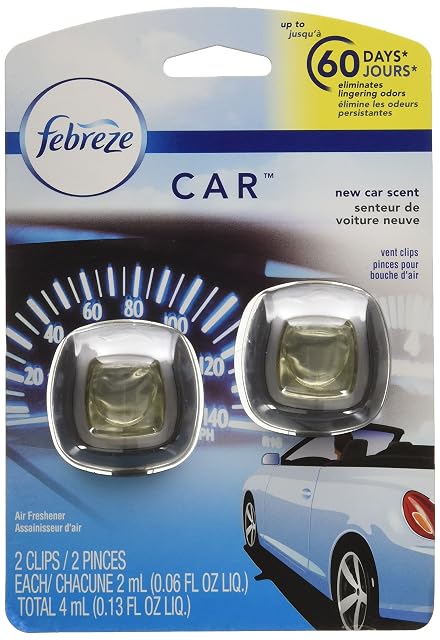 Febreze Car Vent Clip New Car Scent (2-Pack)