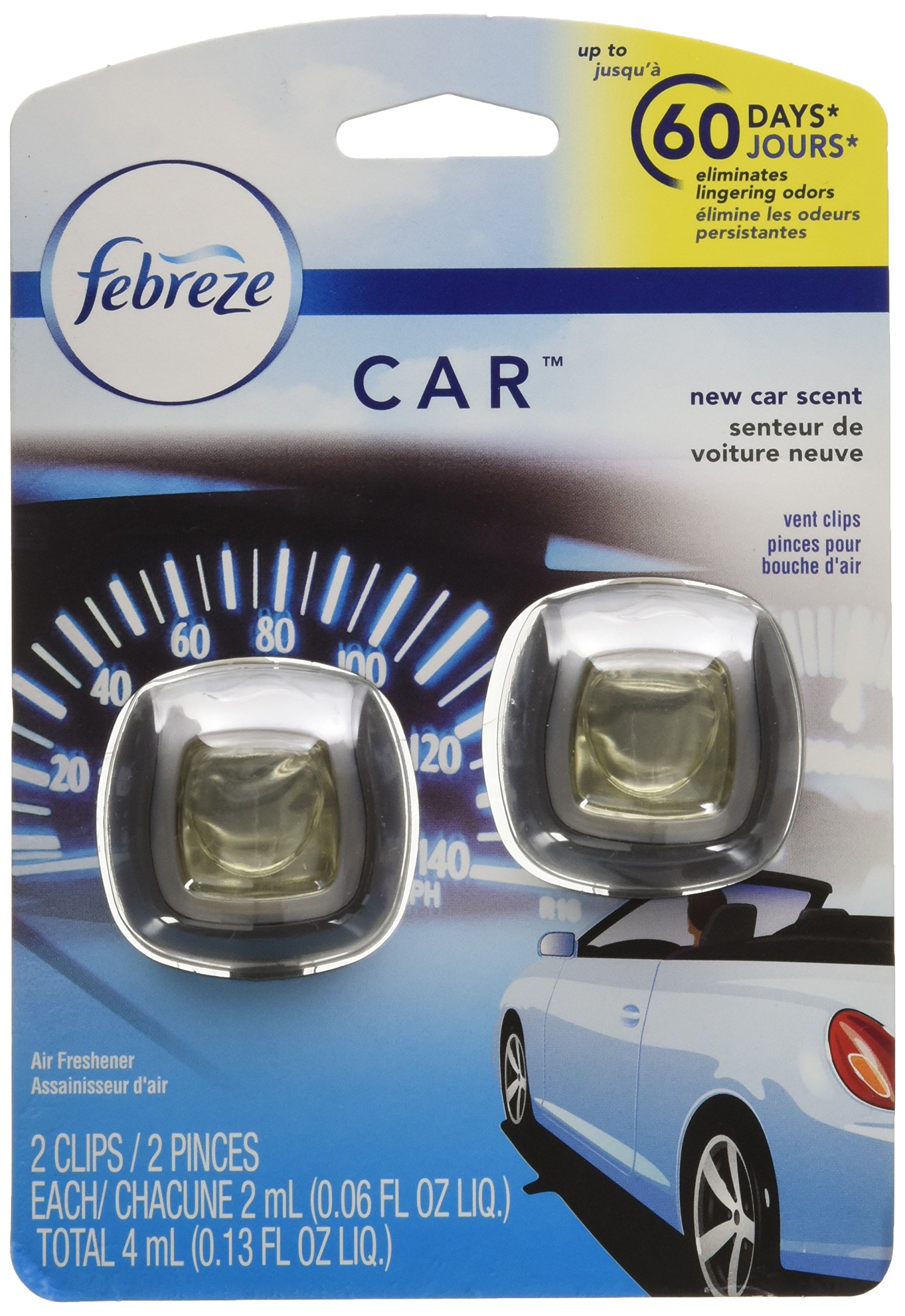 Febreze Car Vent Clip New Car Scent (2-Pack)