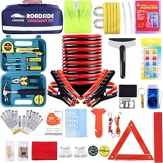 LIANXIN Roadside Assistance Emergency Kit (142-Piece)