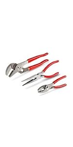Tekton Pliers Set, 6-Piece (Slip Joint, Groove Joint, Cutting, Lineman's, Long Nose) — image 9