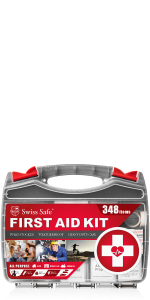 Swiss Safe 2-in-1 Car Emergency Kit (378-Piece: Jumper Cables + 348-Piece First Aid Kit) — image 11