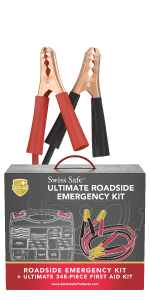 Swiss Safe 2-in-1 Car Emergency Kit (378-Piece: Jumper Cables + 348-Piece First Aid Kit) — image 12