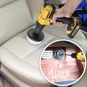 Hiware 4 Pcs Drill Brush Car Detailing Kit with Extend Attachment — image 2