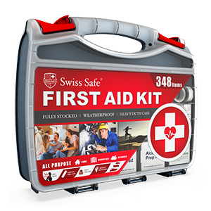 Swiss Safe 2-in-1 Car Emergency Kit (378-Piece: Jumper Cables + 348-Piece First Aid Kit) — image 4