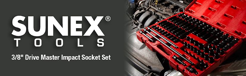 Sunex Tools 3580 80-Piece 3/8 Inch Drive Master Impact Socket Set — image 1
