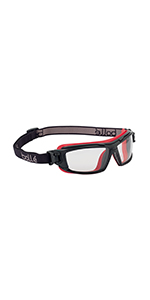 Bollé 254-CB-40091 Cobra Dust Goggle (Clear Anti-Fog, Strap + Foam) — image 7
