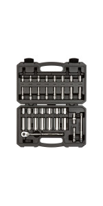 Tekton 3/8-Inch Drive Socket Set, 45-Piece (13101) — image 4
