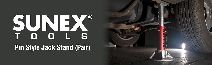 Sunex Tools 1003AJ 3-Ton Aluminum Jack Stands (Pair) — image 1