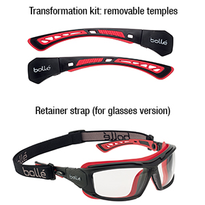 Bollé 254-CB-40091 Cobra Dust Goggle (Clear Anti-Fog, Strap + Foam) — image 5