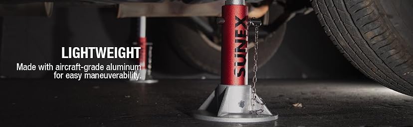 Sunex Tools 1003AJ 3-Ton Aluminum Jack Stands (Pair) — image 4